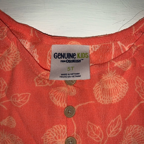 OshKosh 3/4 Sleeve Top 5t - Picture 3 of 3